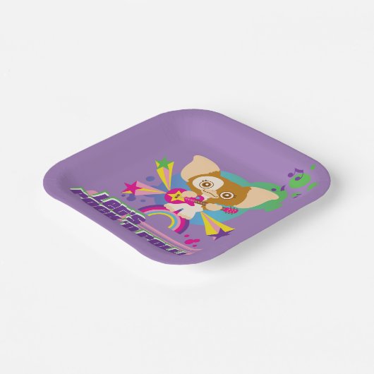 Gizmo | Let's Rock 'n Roll Pappteller (Gewinkelt)