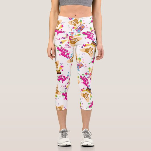 Gizmo | Let's Rock 'n Roll Pattern Capri Leggings (Vorderseite)
