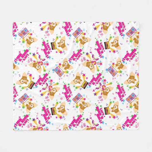 Gizmo | Let's Rock 'n Roll Pattern Fleecedecke (Vorderseite (Horizontal))
