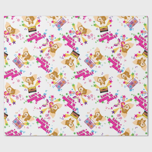 Gizmo | Let's Rock 'n Roll Pattern Geschenkpapier (Flach)