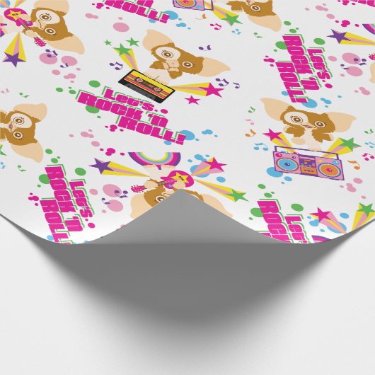 Gizmo | Let's Rock 'n Roll Pattern Geschenkpapier (Ecke)