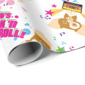 Gizmo | Let's Rock 'n Roll Pattern Geschenkpapier (Rolleneckpunkt)