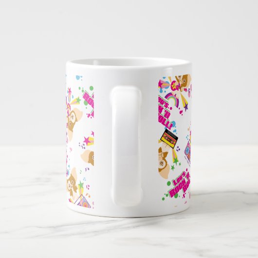 Gizmo | Let's Rock 'n Roll Pattern Jumbo-Tasse (Rückseite)