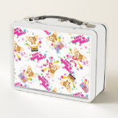 Gizmo | Let's Rock 'n Roll Pattern Metall Brotdose (Rückseite)