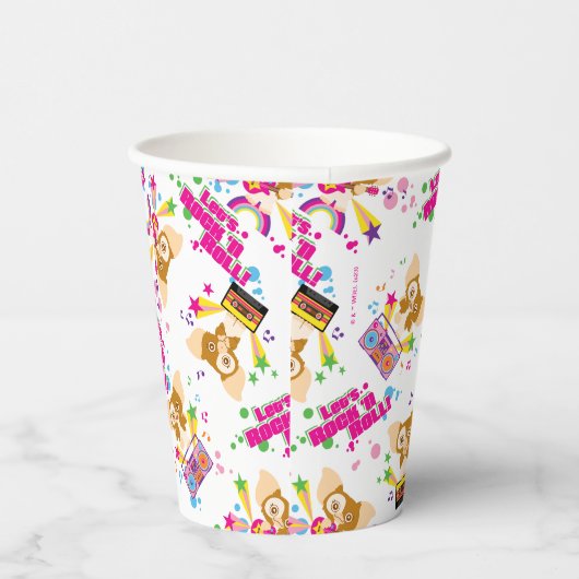 Gizmo | Let's Rock 'n Roll Pattern Pappbecher (Rechts)
