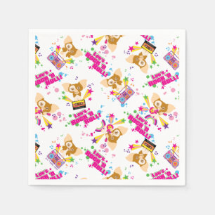 Gizmo   Let's Rock 'n Roll Pattern Serviette