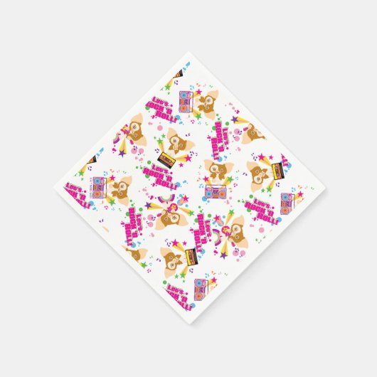 Gizmo | Let's Rock 'n Roll Pattern Serviette (Ecke)