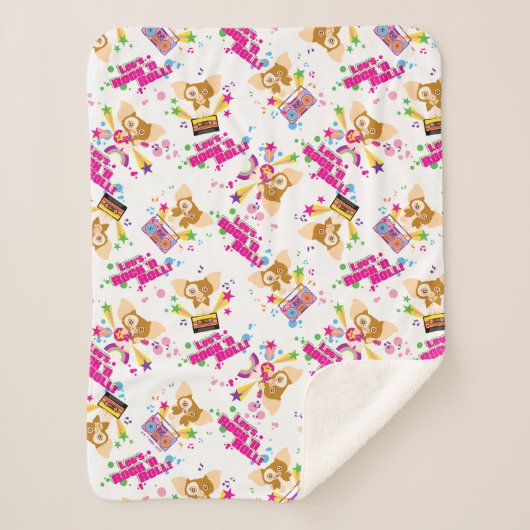Gizmo | Let's Rock 'n Roll Pattern Sherpadecke (Vorderseite)