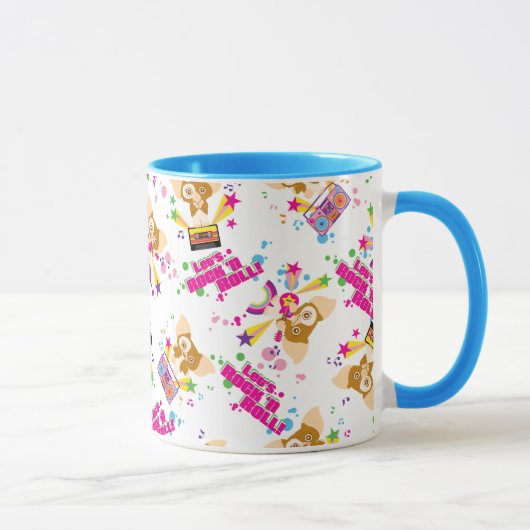 Gizmo | Let's Rock 'n Roll Pattern Tasse (Rechts)
