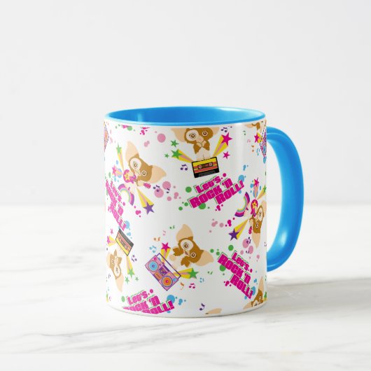 Gizmo | Let's Rock 'n Roll Pattern Tasse (VorderseiteRechts)