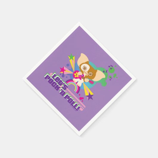 Gizmo | Let's Rock 'n Roll Serviette (Ecke)