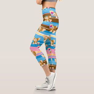 Gizmo Muster für Niedliches Comic Capri Leggings