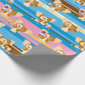 Gizmo | Muster für Niedliches Comic Geschenkpapier (Ecke)