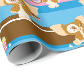 Gizmo | Muster für Niedliches Comic Geschenkpapier (Rolleneckpunkt)