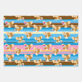 Gizmo | Muster für Niedliches Comic Geschenkpapier Set (Vorderseite 2)