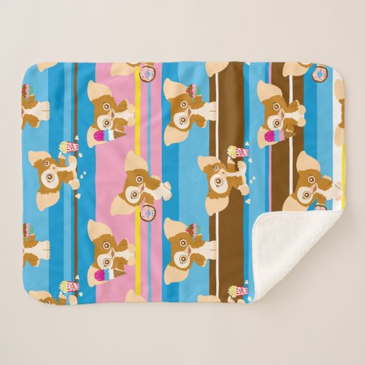 Gizmo | Muster für Niedliches Comic Sherpadecke (Vorderseite (Horizontal))