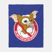 Gizmo | Nach Mitternacht nicht Gefüttert Fleecedecke (Vorderseite)