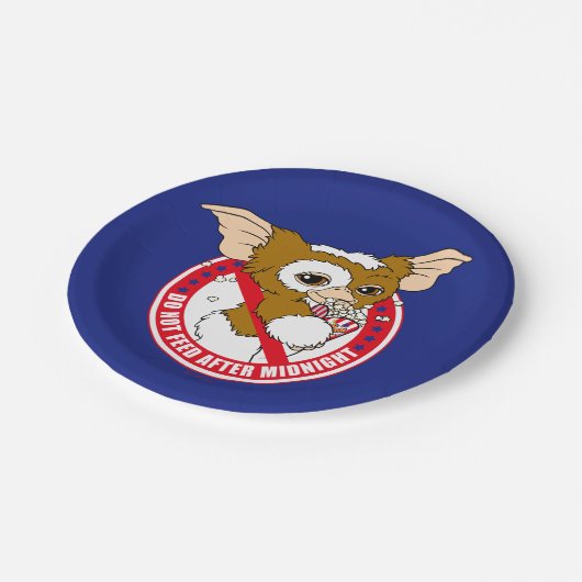 Gizmo | Nach Mitternacht nicht Gefüttert Pappteller (Schrägansicht)