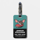 Gizmo | NIEDLICHER COMIC Gepäckanhänger (Rückseite vertikal)