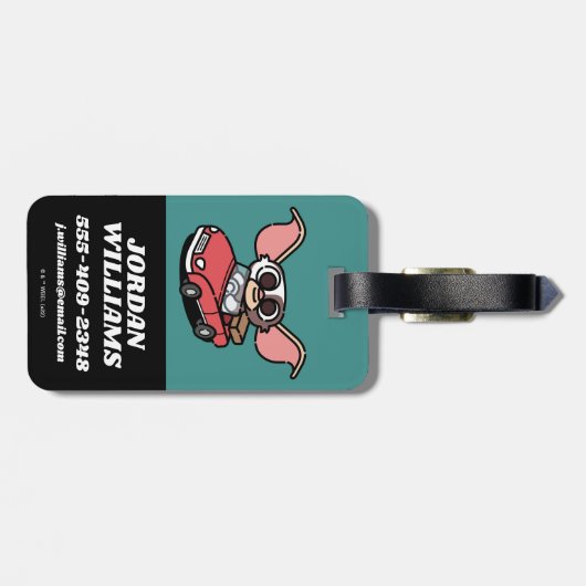 Gizmo | NIEDLICHER COMIC Gepäckanhänger (Rückseite horizontal)