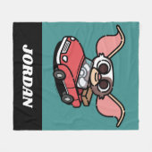 Gizmo | NIEDLICHER COMIC | Name hinzufügen Fleecedecke (Vorderseite (Horizontal))