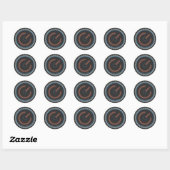 Gizmo Offline-Firmenlogo Runder Aufkleber (Blatt)