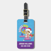 Gizmo | Peace Liebe & Midnight Snacks Gepäckanhänger (Vorderseite vertikal)