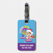 Gizmo | Peace Liebe & Midnight Snacks Gepäckanhänger (Rückseite vertikal)