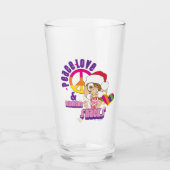 Gizmo | Peace Liebe & Midnight Snacks Glas (Vorderseite)