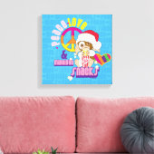 Gizmo | Peace Liebe & Midnight Snacks Leinwanddruck (Insitu (Wohnzimmer))