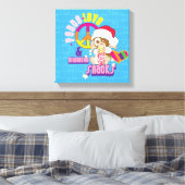 Gizmo | Peace Liebe & Midnight Snacks Leinwanddruck (Insitu (Schlafzimmer))