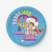 Gizmo | Peace Liebe & Midnight Snacks Pappteller (Vorderseite)