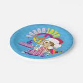 Gizmo | Peace Liebe & Midnight Snacks Pappteller (Schrägansicht)