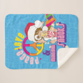 Gizmo | Peace Liebe & Midnight Snacks Sherpadecke (Vorderseite (Horizontal))