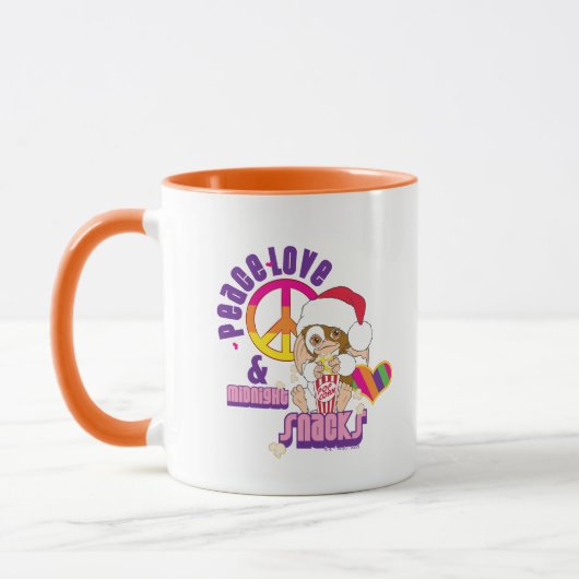 Gizmo | Peace Liebe & Midnight Snacks Tasse (Links)