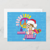 Gizmo | Peace Love & Midnight Snacks Postkarte (Vorne/Hinten)