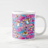 Gizmo | Pink Peace & Liebe Pattern Jumbo-Tasse (Rechts)
