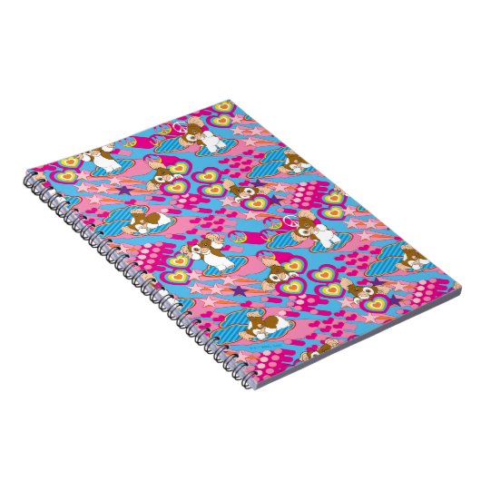 Gizmo | Pink Peace & Liebe Pattern Notizblock (Rechte Seite)