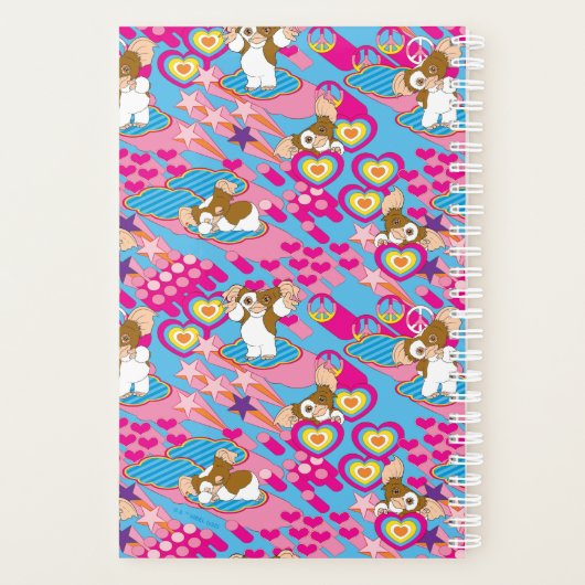 Gizmo | Pink Peace & Liebe Pattern Planer (Rückseite)