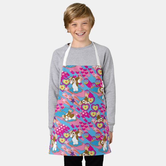 Gizmo | Pink Peace & Liebe Pattern Schürze (Getragen)