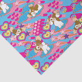 Gizmo | Pink Peace & Liebe Pattern Seidenpapier (Ausschnitt)