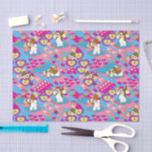 Gizmo | Pink Peace & Liebe Pattern Seidenpapier (Handwerk)