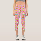 Gizmo | Rainbow Pattern Capri Leggings (Vorderseite)