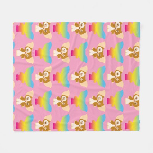 Gizmo | Regenbogenmuster Fleecedecke (Vorderseite (Horizontal))