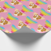 Gizmo | Regenbogenmuster Geschenkpapier (Ecke)