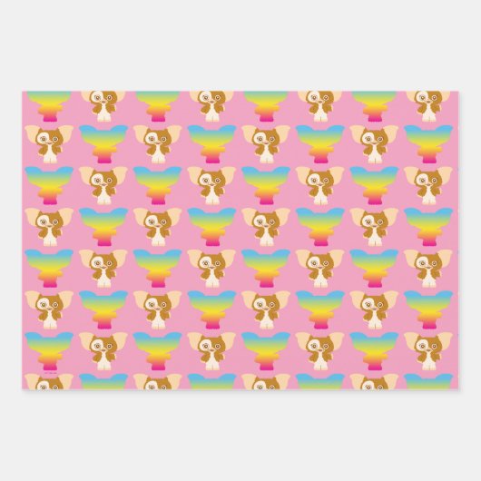 Gizmo | Regenbogenmuster Geschenkpapier Set (Vorderseite 2)