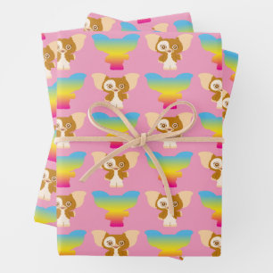 Gizmo   Regenbogenmuster Geschenkpapier Set
