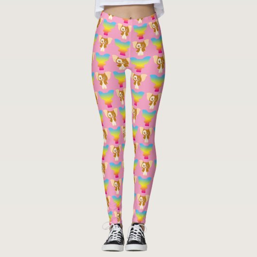 Gizmo | Regenbogenmuster Leggings (Vorderseite)