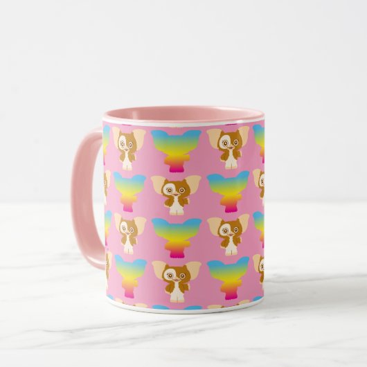 Gizmo | Regenbogenmuster Tasse (Vorderseite Links)