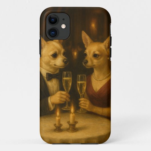 Gizmo’s Romantic Dinner - Champagne & Love Case-Mate iPhone Hülle (Rückseite)
